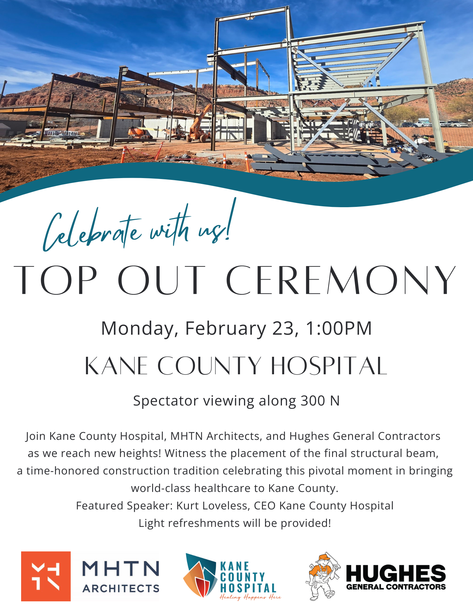 Celebrate our top out ceremony with us!
